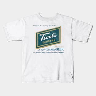 Tivoli Gardens Beer Retro Defunct Breweriana Kids T-Shirt